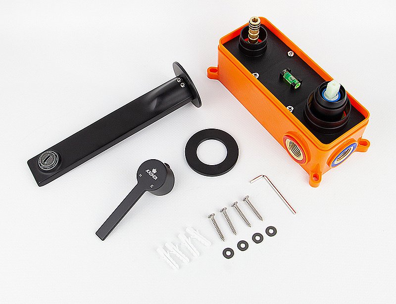 Смеситель для раковины Kaiser Serio 05511-9 черный матовый купить в интернет-магазине сантехники Sanbest