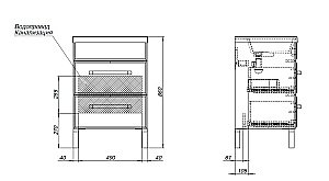 Тумба с раковиной Aquanet Лукка 302396 60 белый для ванной в интернет-магазине Sanbest
