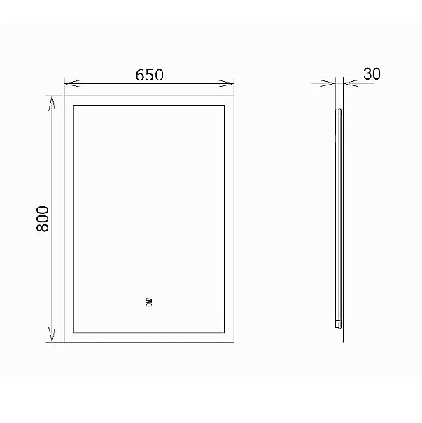 Зеркало Comforty Эдельвейс 65 00-00014153 в ванную от интернет-магазине сантехники Sanbest