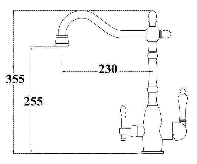 Смеситель для кухни Zorg Sanitary ZR 312 YF-33 Сатин купить в интернет-магазине сантехники Sanbest