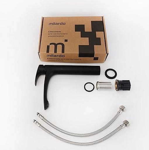 Смеситель для раковины Milardo Rora RORBL01M01 черный купить в интернет-магазине сантехники Sanbest