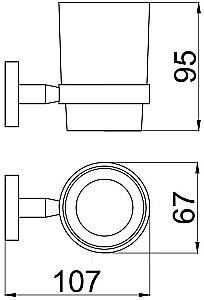 Стакан Allen Brau Priority 6.31002-MG брашированный графит купить в интернет-магазине сантехники Sanbest