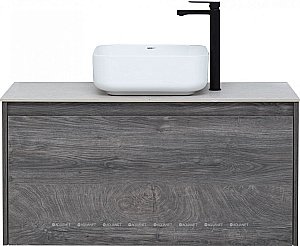 Тумба с раковиной Aquanet Nova Lite 100 дуб рошелье (1 ящик) для ванной в интернет-магазине Sanbest