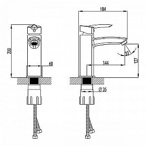 Смеситель для раковины Lemark Mars LM3537C купить в интернет-магазине сантехники Sanbest