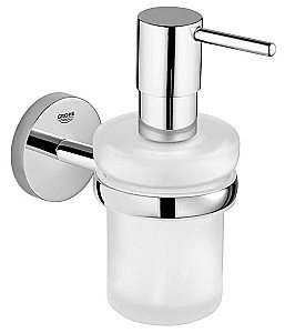 Дозатор для жидкого мыла Grohe Essentials 40394001 с держателем Bau Cosmopolitan купить в интернет-магазине сантехники Sanbest