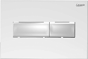 Кнопка для инсталляции Loranto Line 7320 белая глянцевая купить в интернет-магазине сантехники Sanbest