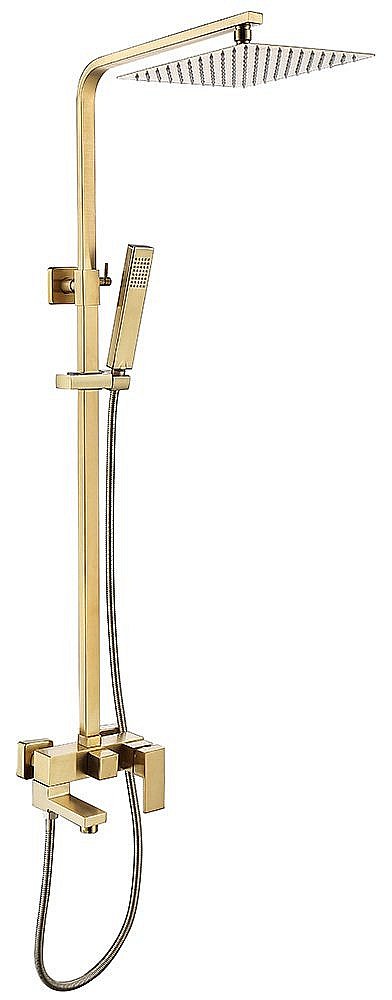 Душевая система ABBER Daheim AF8216G золото матовое купить в интернет-магазине сантехники Sanbest
