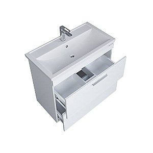 Тумба с раковиной Grossman НЕО 80 краска, белая для ванной в интернет-магазине Sanbest