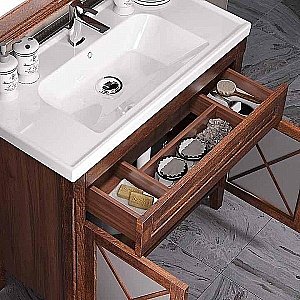 Тумба с раковиной Опадирис Палермо 90 светлый орех для ванной в интернет-магазине Sanbest