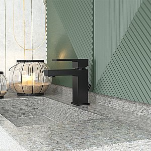 Смеситель для раковины PAINI Dax-R 84PZ211R черный матовый купить в интернет-магазине сантехники Sanbest