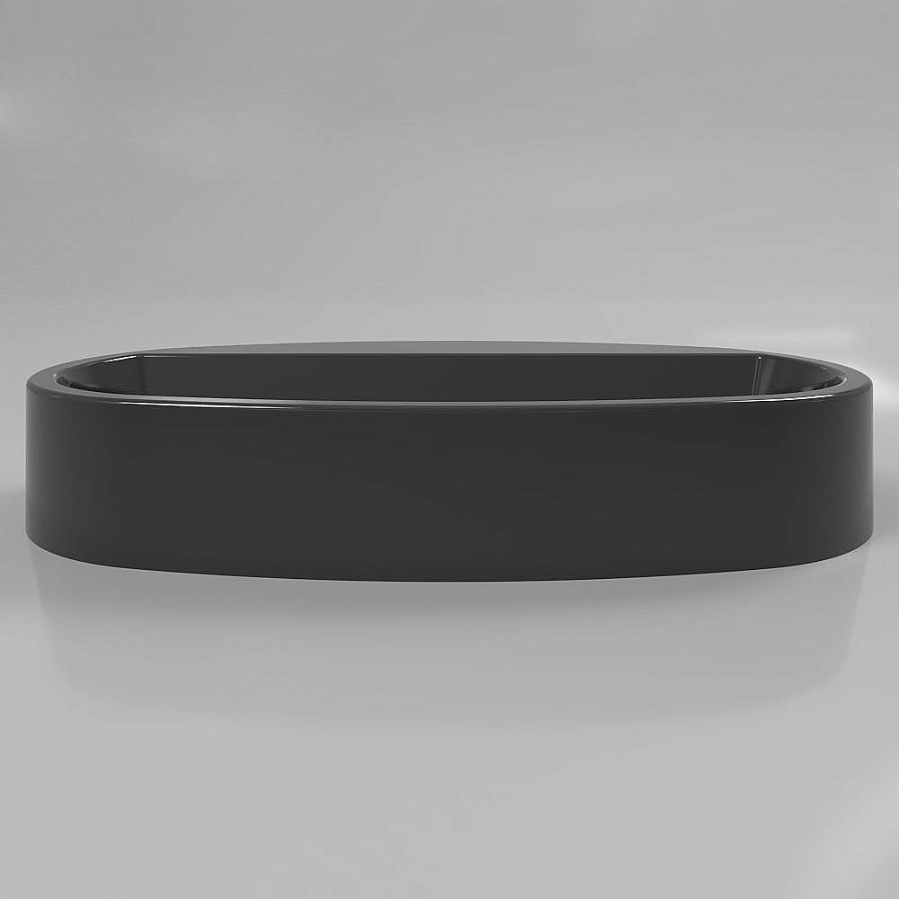 Раковина накладная WhiteCross Obsidian 65 0736.065037.101 черная купить в интернет-магазине Sanbest