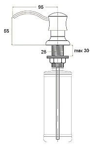 Диспенсер Zorg ZR-21 Бежевый купить в интернет-магазине сантехники Sanbest