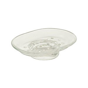 Мыльница настольная Migliore Mirella прозрачное стекло/хром купить в интернет-магазине сантехники Sanbest