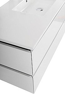 Тумба с раковиной Cezares Plane 120 белая для ванной в интернет-магазине Sanbest