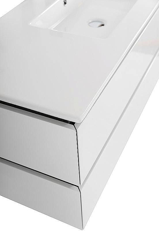 Тумба с раковиной Cezares Plane 120 белая для ванной в интернет-магазине Sanbest
