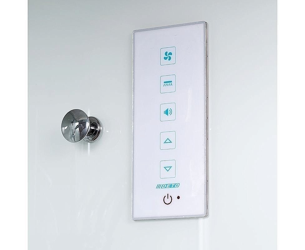 Душевая кабина DTO K401SEL 100x100 с электрикой прозрачная/хром купить в интернет-магазине Sanbest