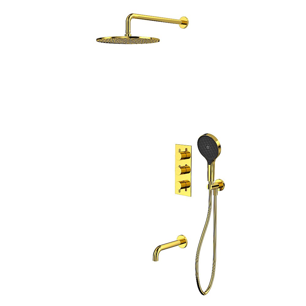 Душевая система WhiteCross Y YSET11TOPGL золото купить в интернет-магазине сантехники Sanbest