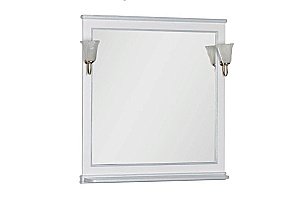 Зеркало Aquanet Валенса 100 белое в ванную от интернет-магазине сантехники Sanbest