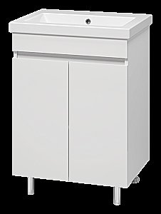 Тумба с раковиной Misty Енисей - 60 Э-Ени01060-012 белая для ванной в интернет-магазине Sanbest