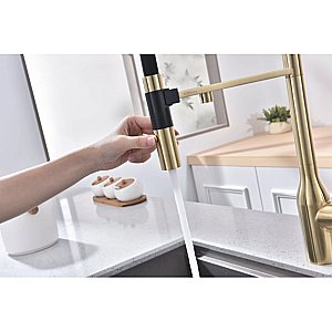 Смеситель для кухни Paulmark Magneto One Ma213188-LG светлое золото купить в интернет-магазине сантехники Sanbest