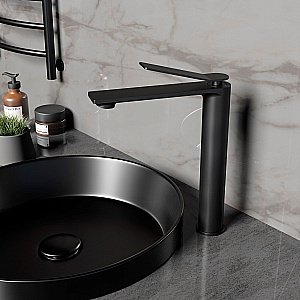 Смеситель для раковины Vincea Verse VBF-2VE2MB черный матовый купить в интернет-магазине сантехники Sanbest