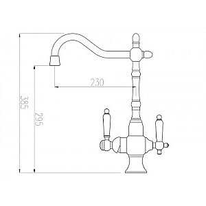 Смеситель для кухни Zorg Sanitary ZR 336 YF-50 Никель купить в интернет-магазине сантехники Sanbest
