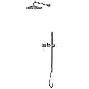 Душевая система Abber Wasser Kreis 316 AF8118BGG оружейная сталь брашированная купить в интернет-магазине сантехники Sanbest