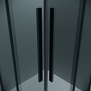 Душевой угол Grossman Galaxy 1/2.K33.01.70.21.10-1/2.K33.01.70.21.10 70х70 профиль черный матовый/стекло тонированное купить в интернет-магазине Sanbest