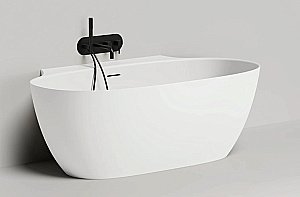 Ванна Salini Alda Wall S-Sense 170х90 101915G белая купить в интернет-магазине Sanbest