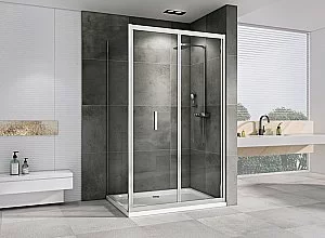 Душевой уголок ABBER Sonnenstrand AG07110-S90 стекло прозрачное/профиль хром купить в интернет-магазине Sanbest