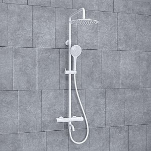 Душевая система WasserKraft Mindel 8500 SET2640 Thermo белый Soft-touch купить в интернет-магазине сантехники Sanbest