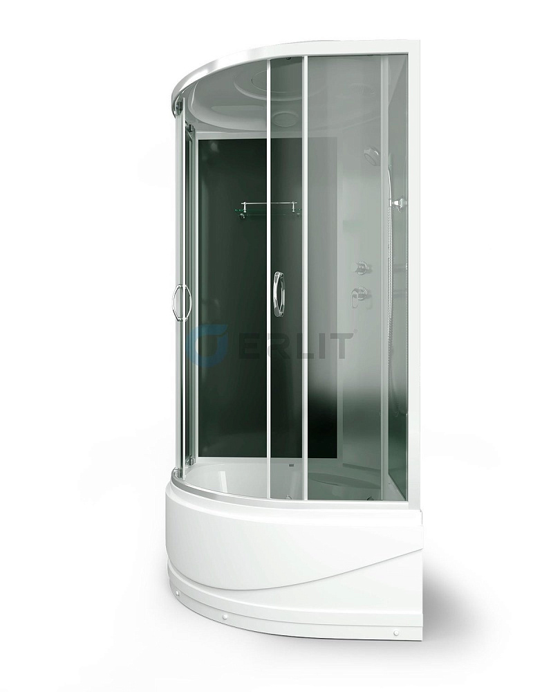 Душевая кабина Erlit ER3510TP-C4-RUS 100x100 тонированное стекло купить в интернет-магазине Sanbest