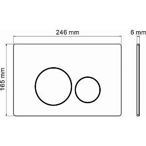 Кнопка для инсталляции Grossman Style 700.K31.05.01M.01MRUS белая матовая купить в интернет-магазине сантехники Sanbest