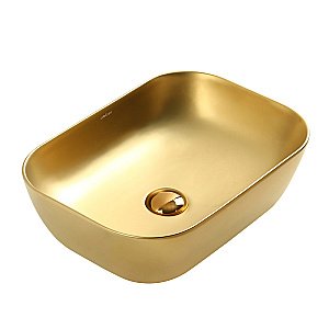 Раковина накладная ABBER Rechteck AC2200MMG золото матовое купить в интернет-магазине Sanbest