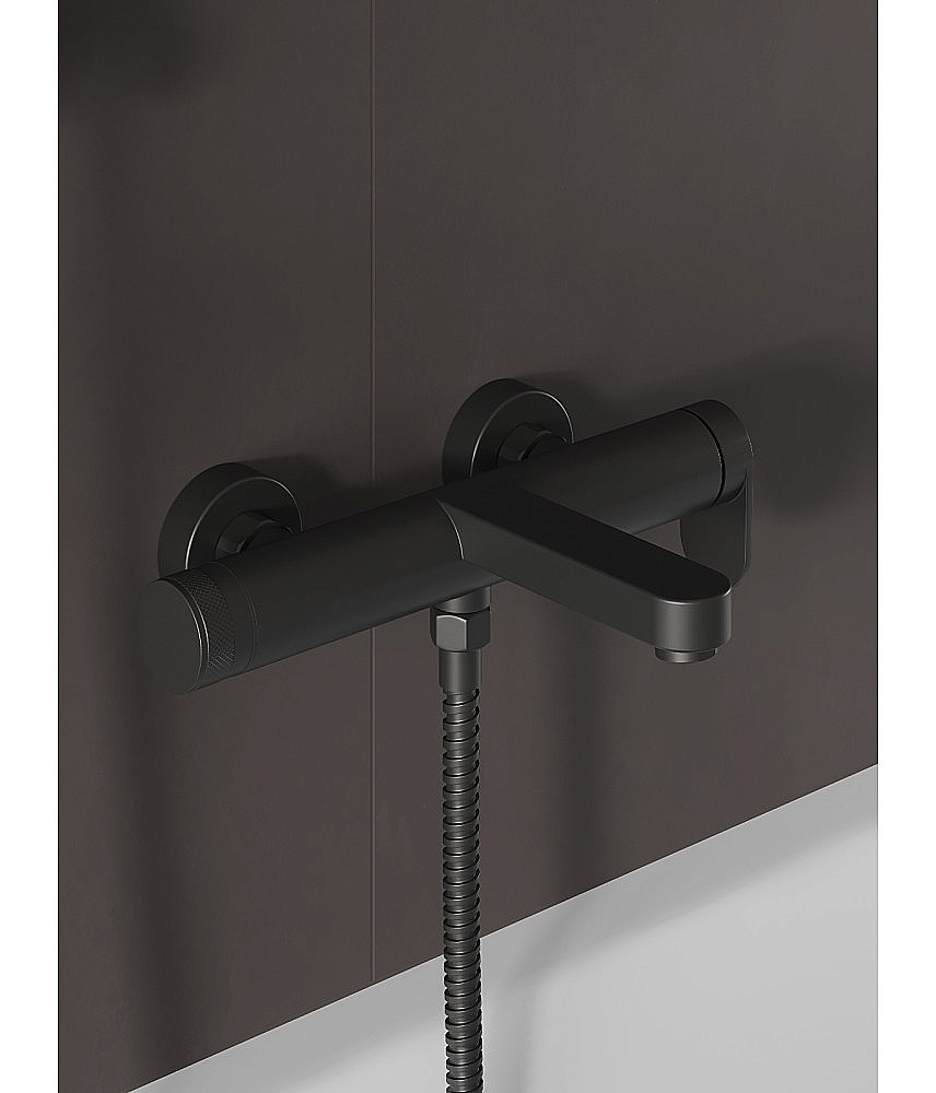 Смеситель для ванны Agger Sweet A2710044 черный матовый купить в интернет-магазине сантехники Sanbest