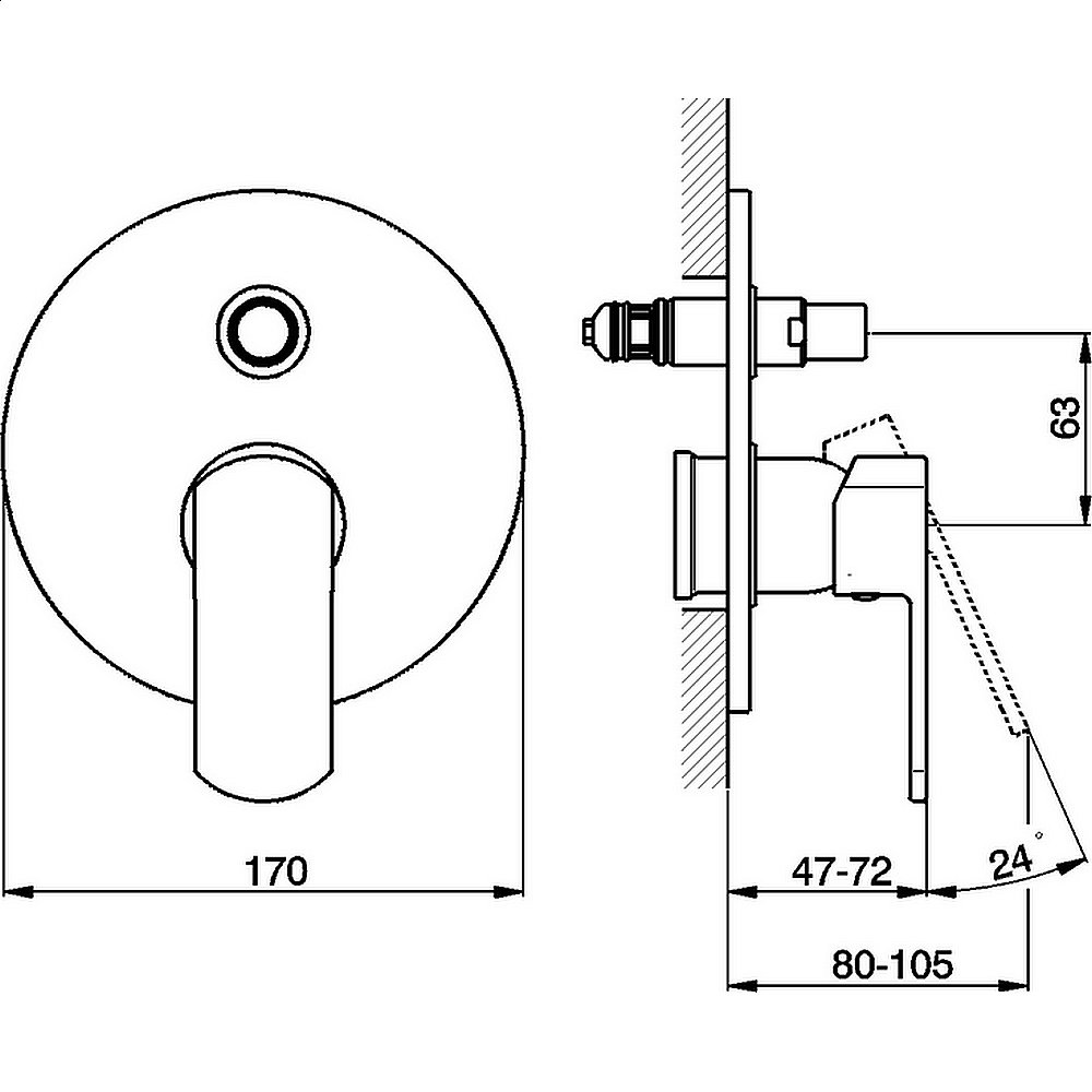 Смеситель для душа Cisal Roadster RR00210021 купить в интернет-магазине сантехники Sanbest