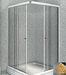 Душевой уголок Радомир Дрим 90х100 стекло матовое/профиль белый купить в интернет-магазине Sanbest