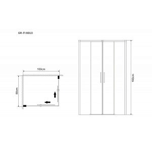 Душевой уголок Grossman Fly GR-8010Fl 80х100 купить в интернет-магазине Sanbest