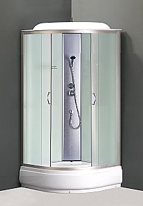 Душевая кабина Loranto CS-6610-25 F 100х100 матовое стекло/профиль хром купить в интернет-магазине Sanbest