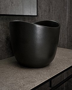 Раковина накладная Gid Creativo 36 N9303bg 53378 черная графит купить в интернет-магазине Sanbest