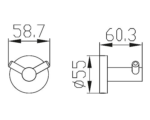Крючок Kaiser KH-4102 бронза купить в интернет-магазине сантехники Sanbest
