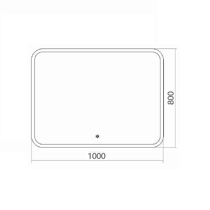 Зеркало Azario Стив 100х80 в ванную от интернет-магазине сантехники Sanbest
