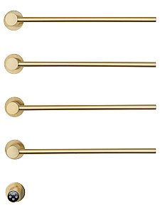 Полотенцесушитель электрический встраиваемый WONZON & WOGHAND MÜNCHEN, Брашированное золото (WW-A354-BG) купить в интернет-магазине сантехники Sanbest