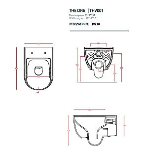 Унитаз подвесной Artceram THE ONE THV001 14 00 rosso corallo розовый купить в интернет-магазине Sanbest