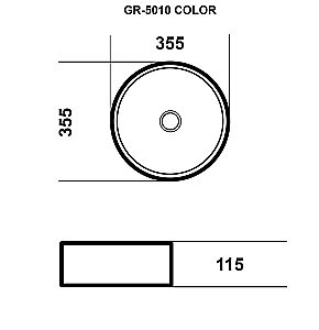 Раковина накладная Grossman Color GR-5010BBL текстура кожи крокодила купить в интернет-магазине Sanbest