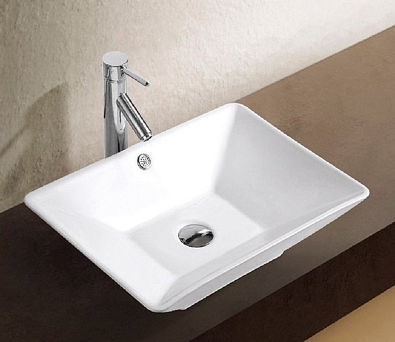 Раковина накладная Ceramalux N 55 9212 белая купить в интернет-магазине Sanbest