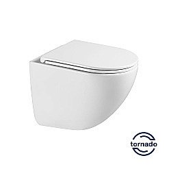 Унитаз Vincea Bien VT1-51T безободковый, смыв торнадо, с крышкой микролифт, белый купить в интернет-магазине Sanbest