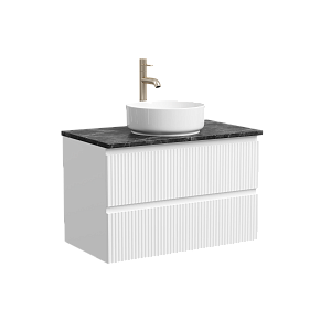 Тумба с раковиной Sancos SNOB R 80 со столешницей, белая матовый для ванной в интернет-магазине Sanbest