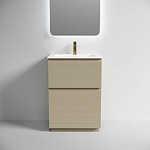 Тумба с раковиной Sancos FOLK Floor FL60FCP/CN7011 60 Капучино для ванной в интернет-магазине Sanbest