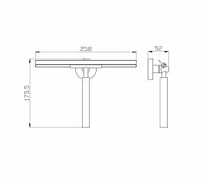 Скребок для ванной WONZON & WOGHAND POLO WW-8123 хром купить в интернет-магазине сантехники Sanbest